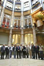 EFE Algunos de los participantes, ayer en La Pedrera