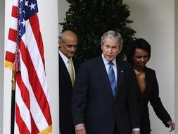 El presidente Bush insiste en que el plan de rescate funcionará./ Efe