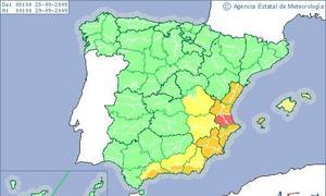 Lluvias torrenciales en Levante