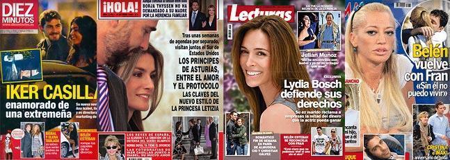 El amor inunda las portadas del papel couché