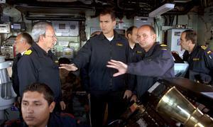 Don Felipe, a bordo de la fragata «Victoria»