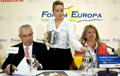 EFE/JORGE ZAPATA Arenas, durante el acto celebrado ayer en Mijas