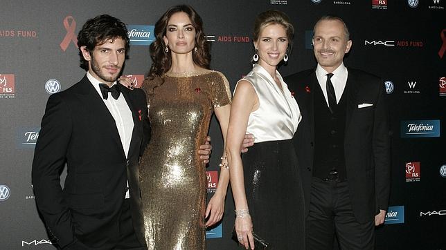 Eugenia Silva y Miguel Bosé, juntos contra el sida