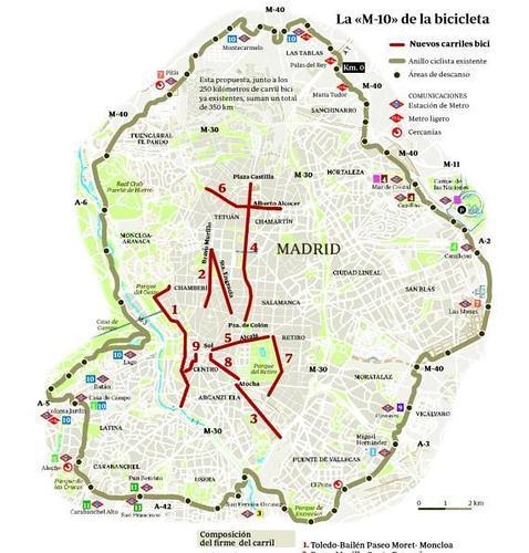 La primera «ciclocalle» de la capital