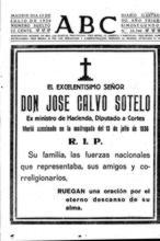 Resultado de imagen de imágenes del asesinato de José Calvo Sotelo