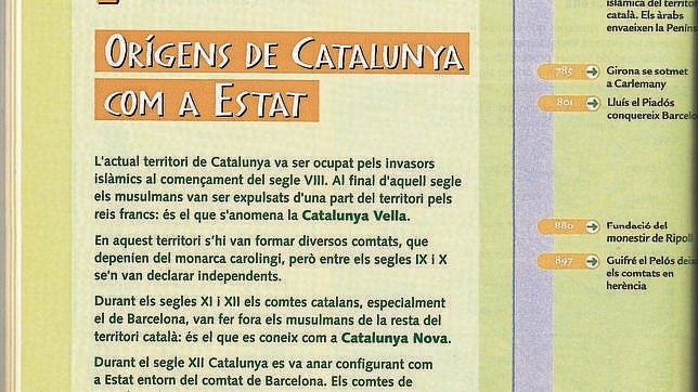 Cataluña suspende en Historia (de España)