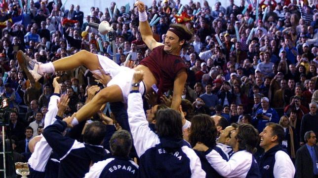 Copa Davis 2004: Bautizo de Rafa Nadal