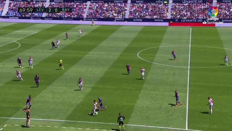 LaLiga Santander (J36): Resumen y goles del Levante UD 4-1 Rayo Vallecano