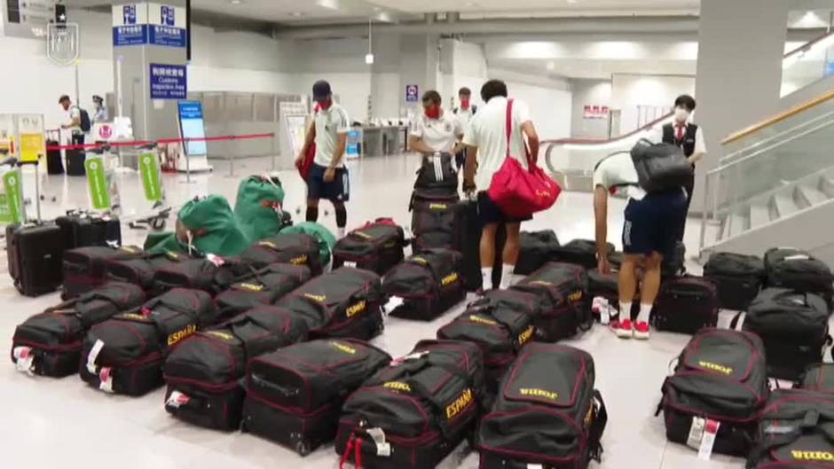 La selección olímpica de fútbol ya está en Japón para los Juegos de Tokio