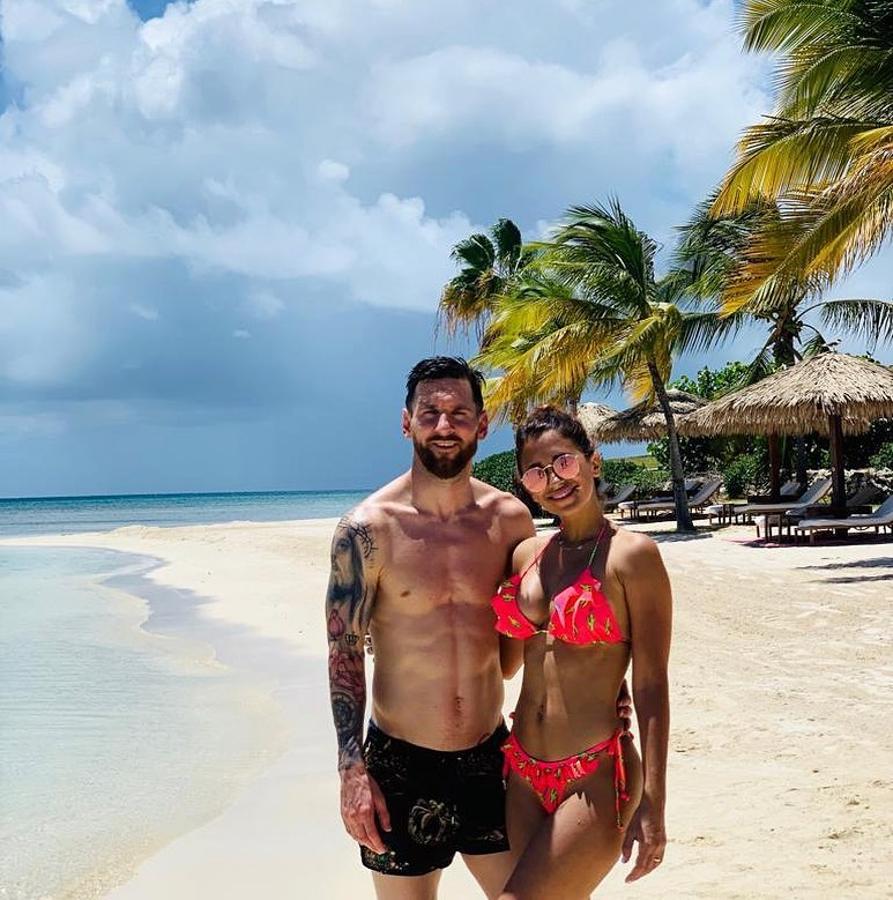 Leo Messi y Antonella Roccuzzo