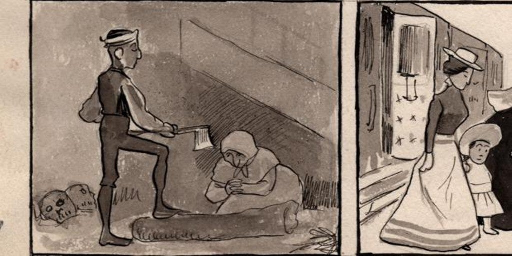 El único vestigio de un desaparecido cuadro de Picasso - Archivo ABC