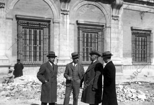 Personal que interviene en las obras del Palacio de Aranjuez en 1933