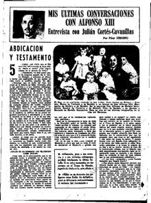 El capítulo 5 de las entrevistas de Pilar Urbano a Julián Cortés-Cavanillas, en las que habla sobre Hitler y Mussolini