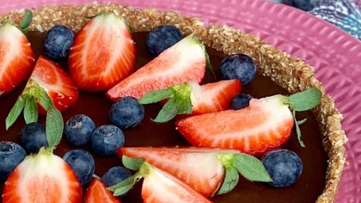 Tarta de chocolate.