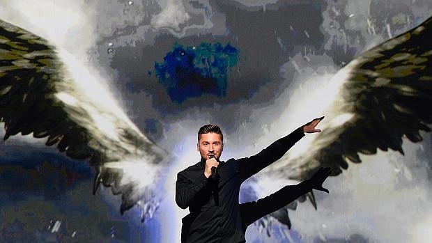 Sergey Lazarev, durante su actuación en las semifinales de Eurovisión