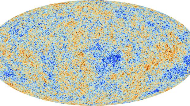 Mapa de la radiación de fondo de microondas (CMB) del Universo, del satélite europeo Planck