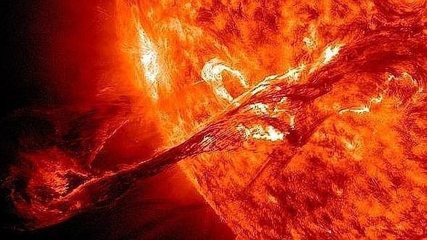 Una llamarada solar