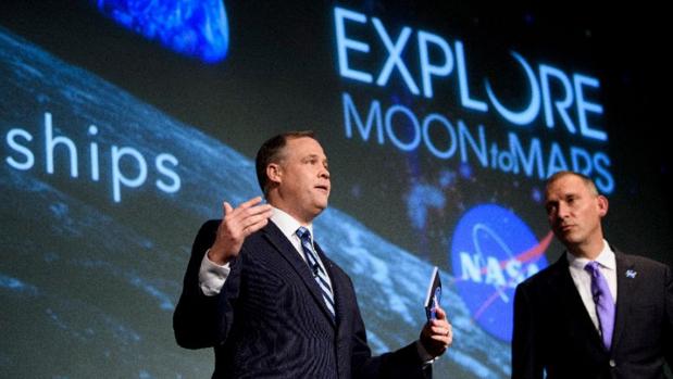 Jim Bridenstine, en una imagen de archovo de 2018. El Administrador General de la NASA cree que las nuevas fechas son "agresivas, pero factibles"