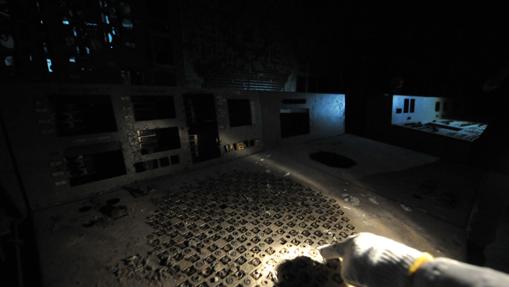 Fotografía del interior del centro de control de la central tomada en 2011