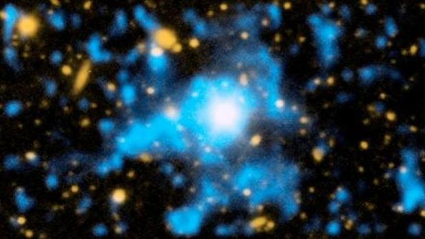 En la imagen, de 2014, se observa con claridad la materia difusa que existe en el espacio entre galaxias