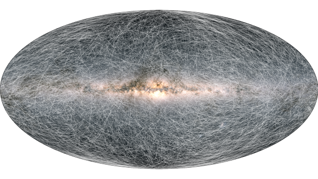 El mapa muestra el movimiento de las estrellas en la Vía Láctea en los próximos 1,6 millones de años
