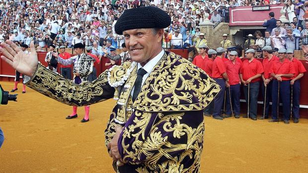 Juan Antonio Ruiz «Espartaco», en su reaparición en la Maestranza