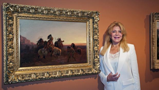 Carmen Thyssen, durante la presentación de «La ilusión del Far West»
