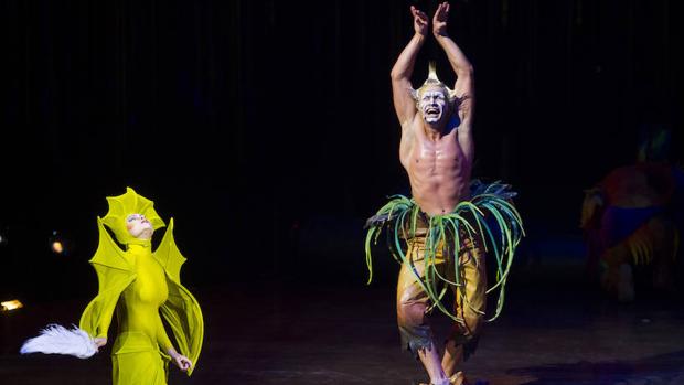 Una actuación del Circo del Sol