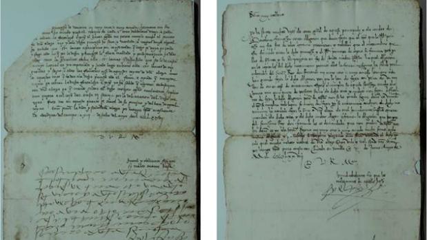 Carta manuscrita con nueve líneas autógrafas de Fernando II de Aragón y otra firmada por el monarca en 1478
