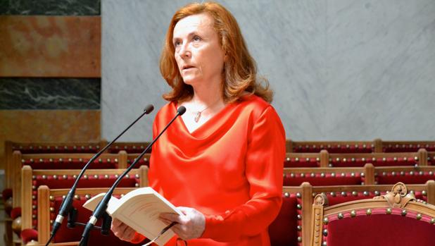 Aurora Egido, en su toma de posesión como académica el 8 de junio de 2014