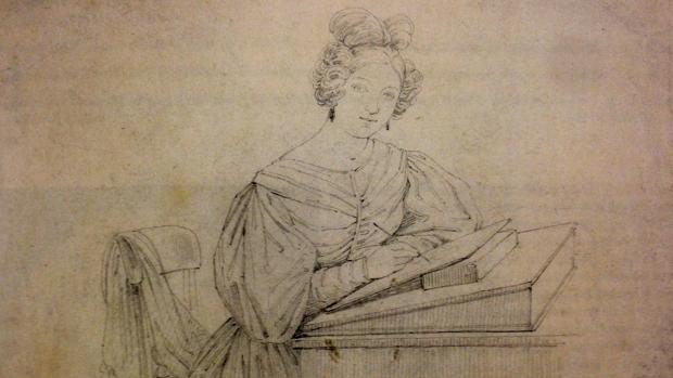«Autorretrato en la mesa de dibujo», de Rosario Weiss