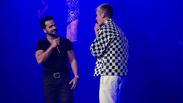 Luis Fonsi, en el concierto de Justin Bieber en Puerto Rico