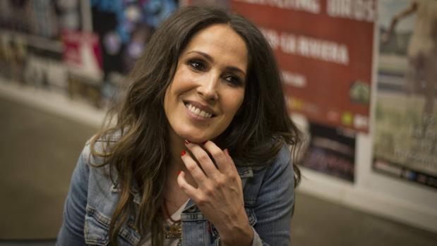 Malú, durante la entrevista ayer en Madrid