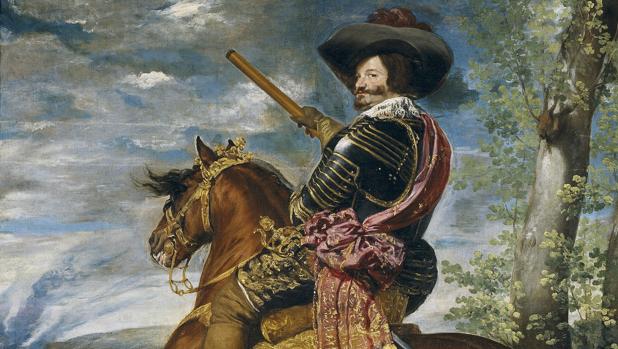 Detalle de «Gaspar de Guzmán, conde-duque de Olivares, a caballo», de Velázquez