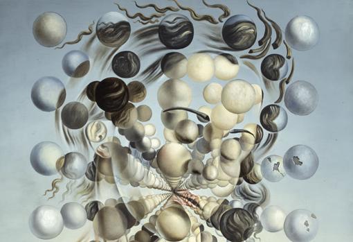 Salvador Dalí. «Gala Placidia. Galatea de las esferas». Detalle