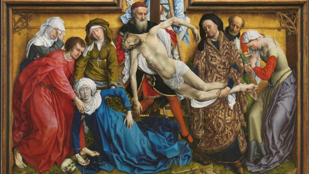 «El Descendimiento» de Rogier van der Weyden. Detalle