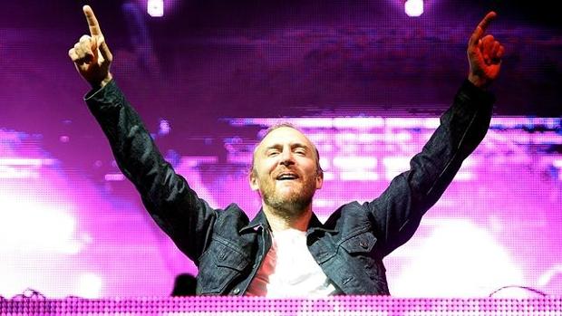 David Guetta durante una actuación