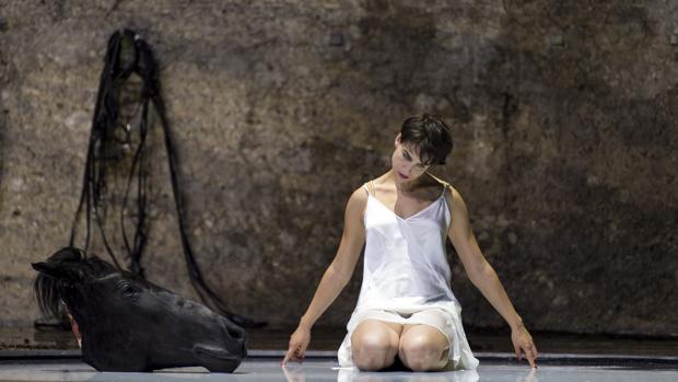 Asmik Grigorian, durante el esnayo general de «Salomé»