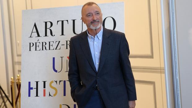 Arturo Pérez-Reverte, en la presentación de su libro esta mañana en Madrid