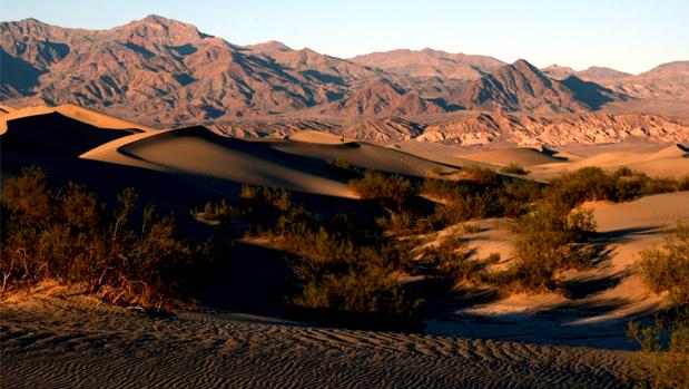 Las dunas de arena en el Parque Nacional del Valle de la Muerte