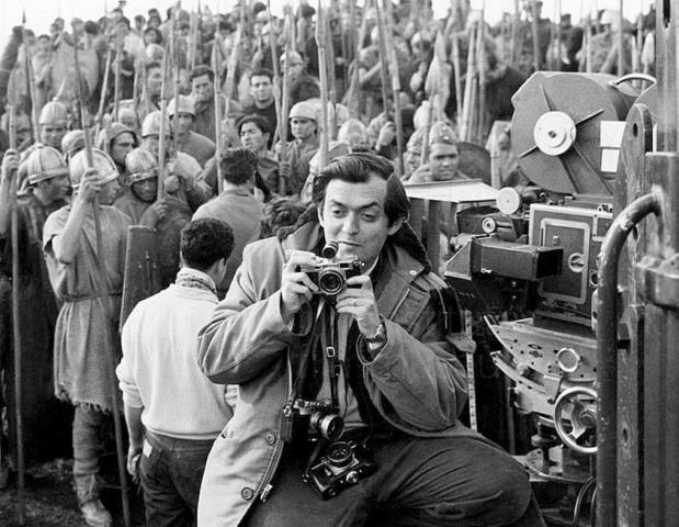 Stanley Kubrick, durante el rodaje de «Espartaco» en Colmenar Viejo (Madrid)