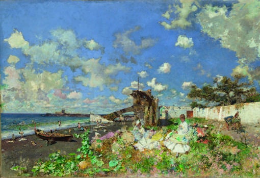 «Playa de Portici», de Mariano Fortuny