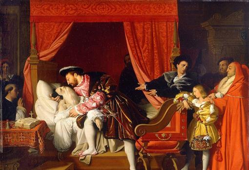 «La muerte de Leonardo», de Ingres