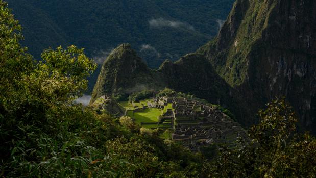 Vista desde del Machu Picchu desde un lugar más alto