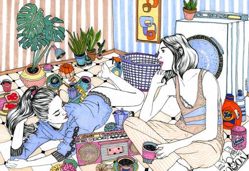 Detalle de una de las ilustraciones de Ana Jarén