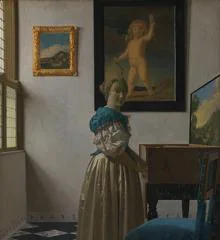 'Dama tocando el virginal de pie', de Vermeer