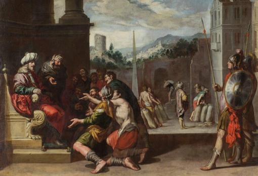 'José orders the prison of Simeón', by Antonio del Castillo