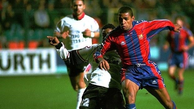 Sonny Anderson marcó el primer gol del partido en El Helmántico