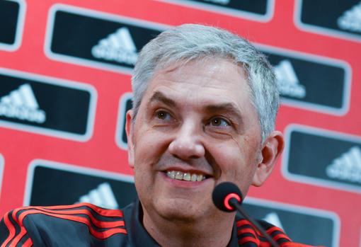 Venancio, en la rueda de prensa antes de viajar a Eslovenia