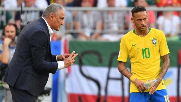 Tite, con Neymar